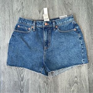 PINK High Rise Cutoff Denim Shorts